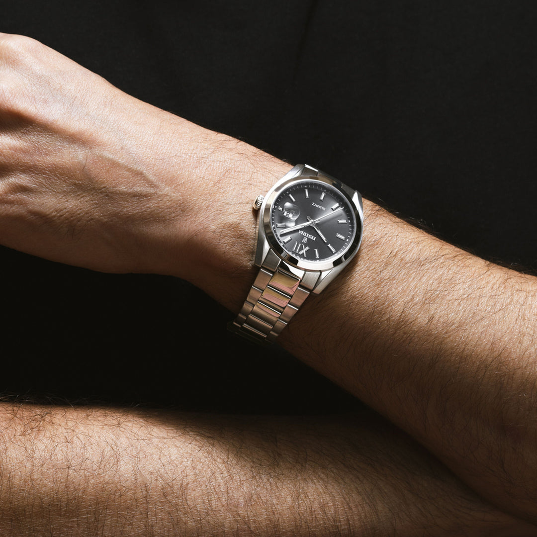 Acero clasico Grey / Stainless Steel | Grey Dial