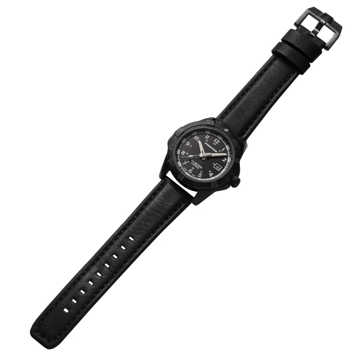 STEEL DIVE AUTOMATIC 2200 SERIES STEEL IP GUN CASE/BLACK DIAL/BLACK STRAP | Blac