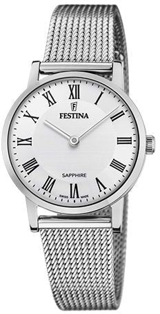 Swiss Made White / Stainless Steel White Dial