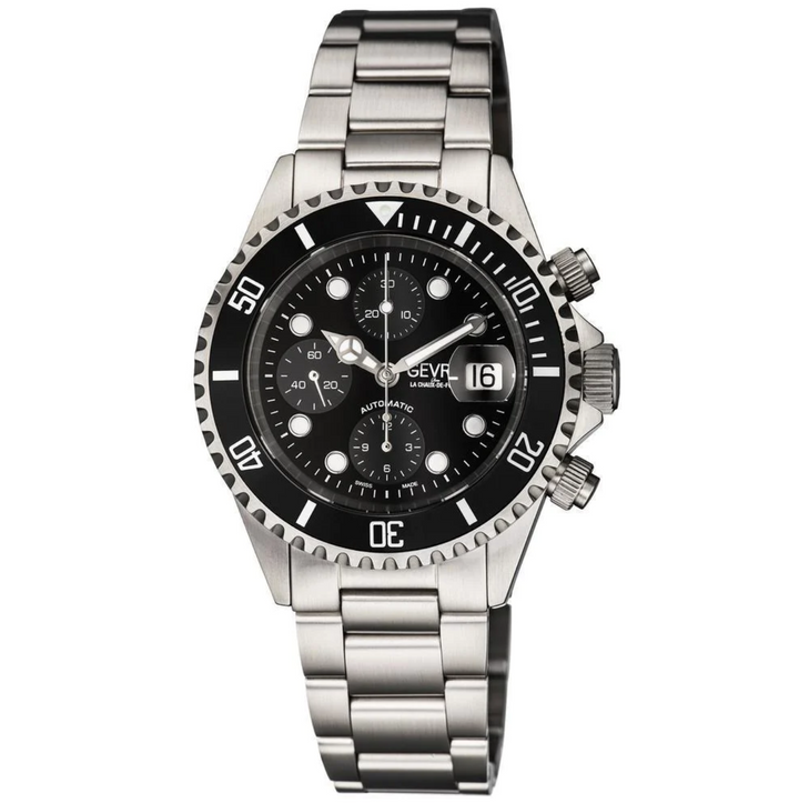 Wall Street Gevril Sellita SW500 Automatic Swiss Made Chronograph Ceramic Bezel 