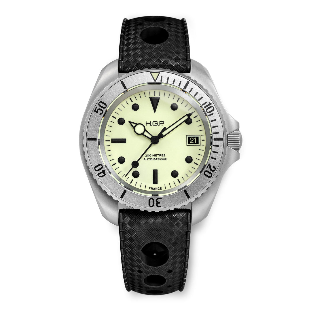 Night Diver 200M Automatic Full-Lume Diving Watch | Yellow Dial