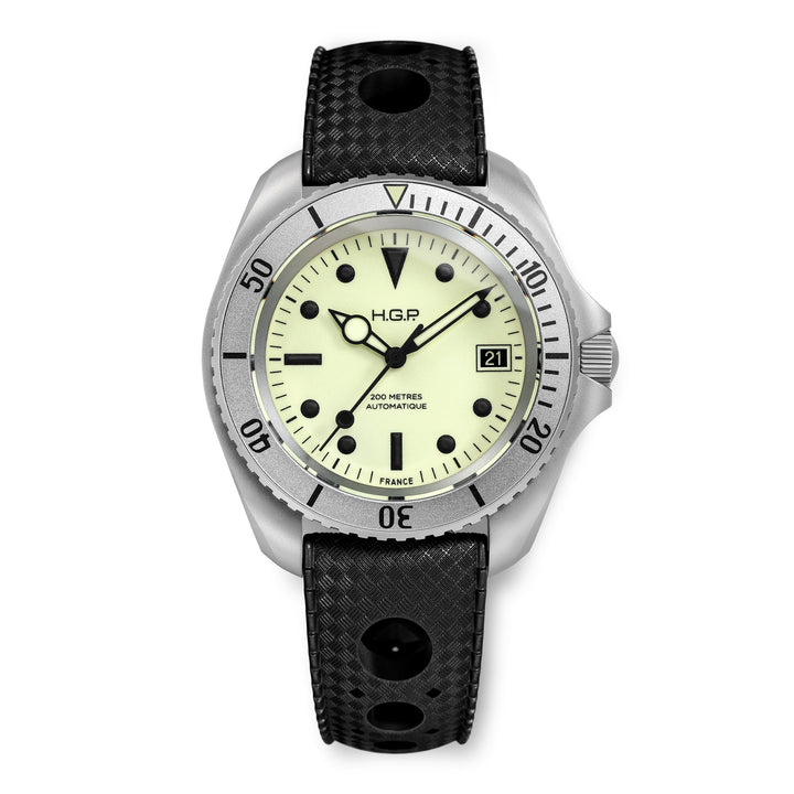 Night Diver 200M Automatic Full-Lume Diving Watch | Yellow Dial