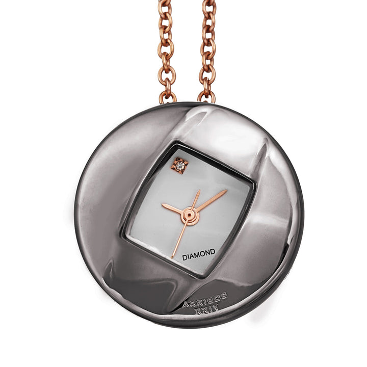 Casual-AK1053GN Rose Gold/Stainless Steel | White Dial