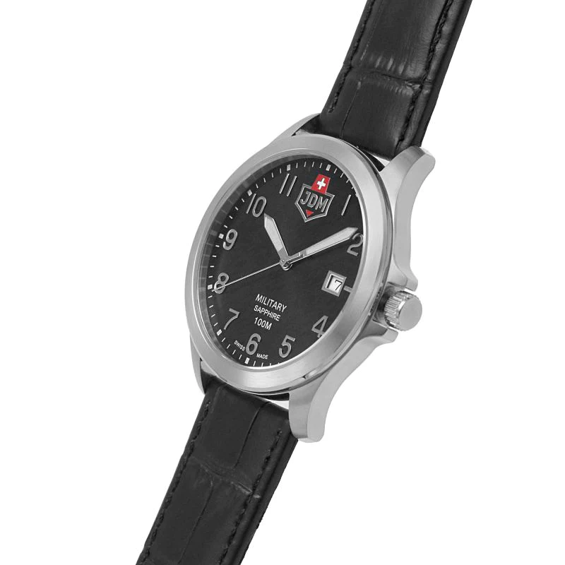Alpha I Black dial, black leather Black Dial