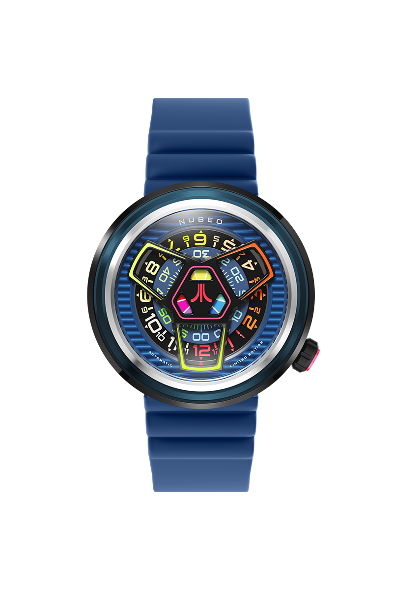 Ventana Automatic Atari Retro Gamer Limited Edition Blue / Rubber Strap | Blue D