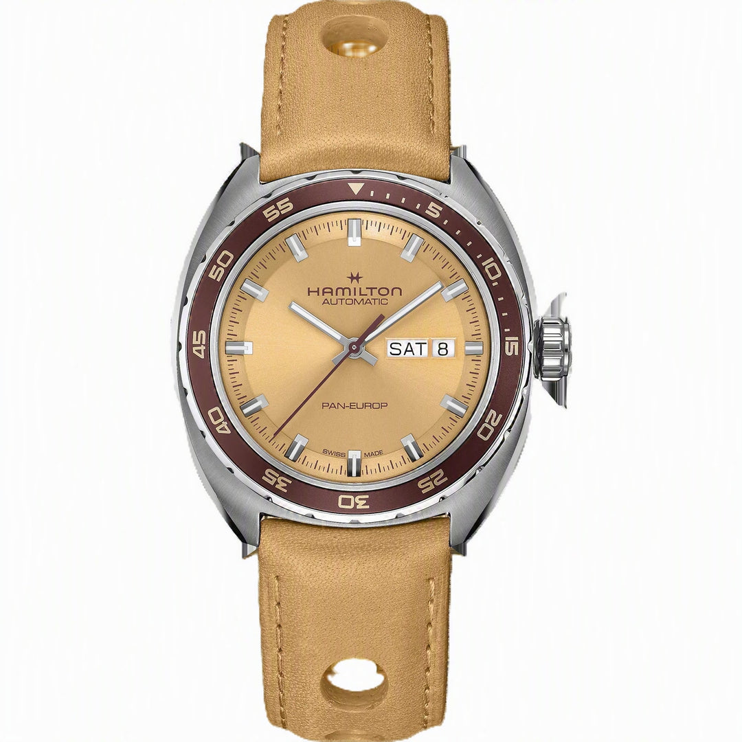 American Classic Beige dial / Beige Leather Strap Beige Dial