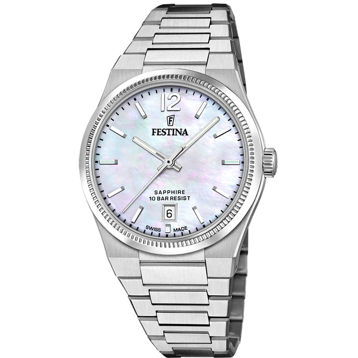 Rive Mother of Pearl / Stainless steel Mother of Pearl Dial