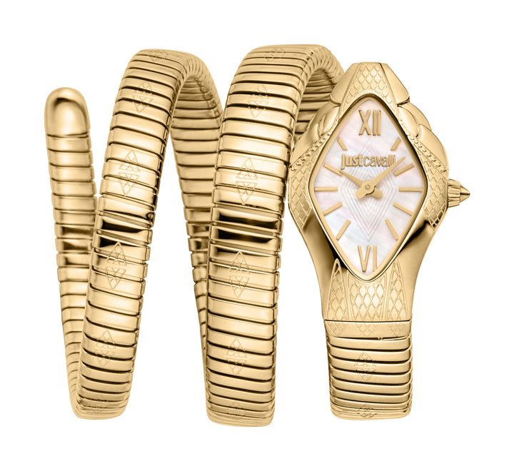 Snake 22mm / White Mother-of-Pearl / Gold | White Mother-of-Pearl Dial