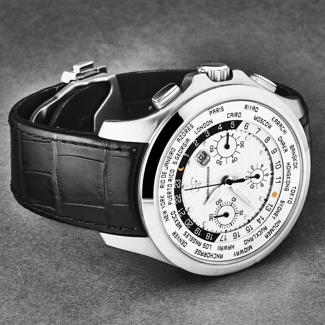 World Timer 4970011133BB6B / silver | Silver Dial