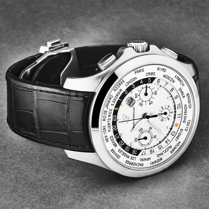 World Timer 4970011133BB6B / silver | Silver Dial