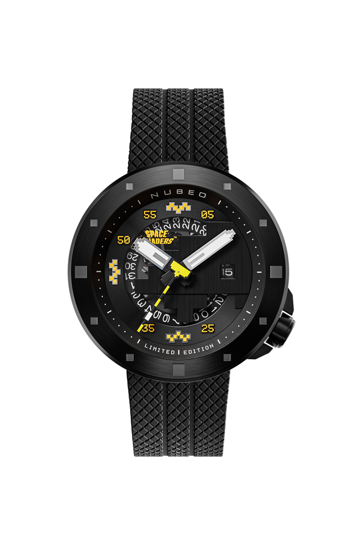 Cassini Automatic Space Invaders Limited Edition Black & Yellow / Black | Black 
