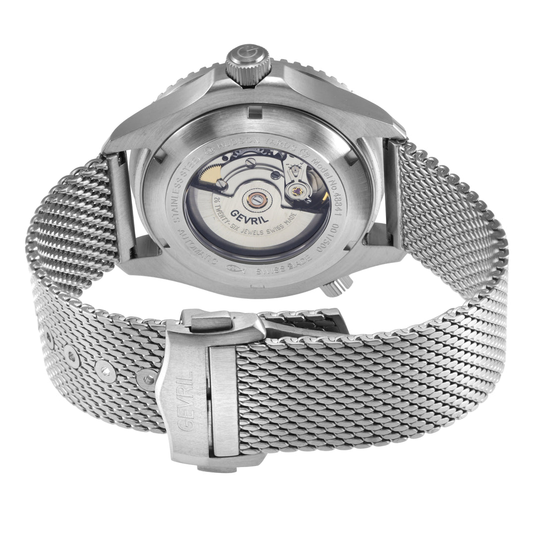 Hudson Yards Swiss Automatic SW200 - Date display Diver watch, Black Ceramic bez