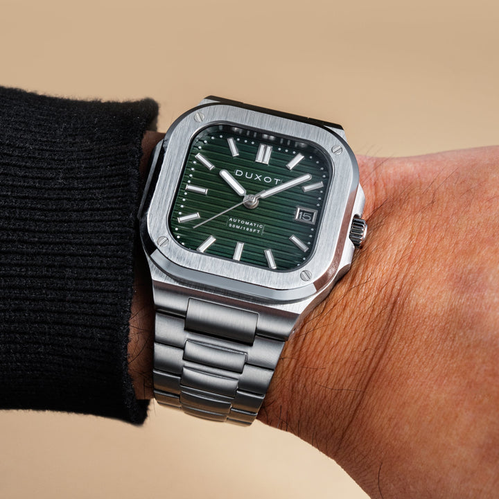 Quadrata Automatic Green / Stainless Steel | Green Dial
