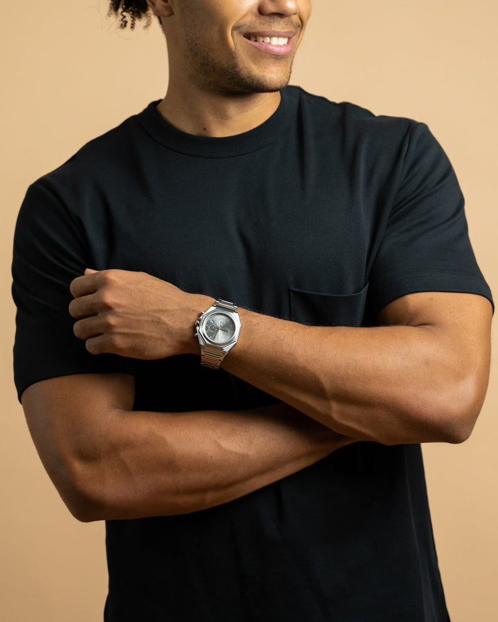 Chrono Silver Silver | Blue Dial