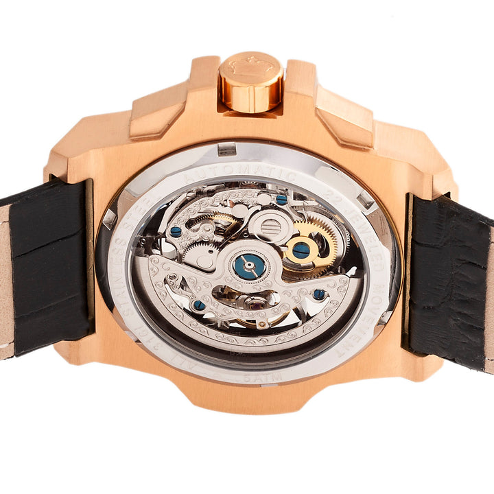Commodus Rose Gold/Black | Black Dial