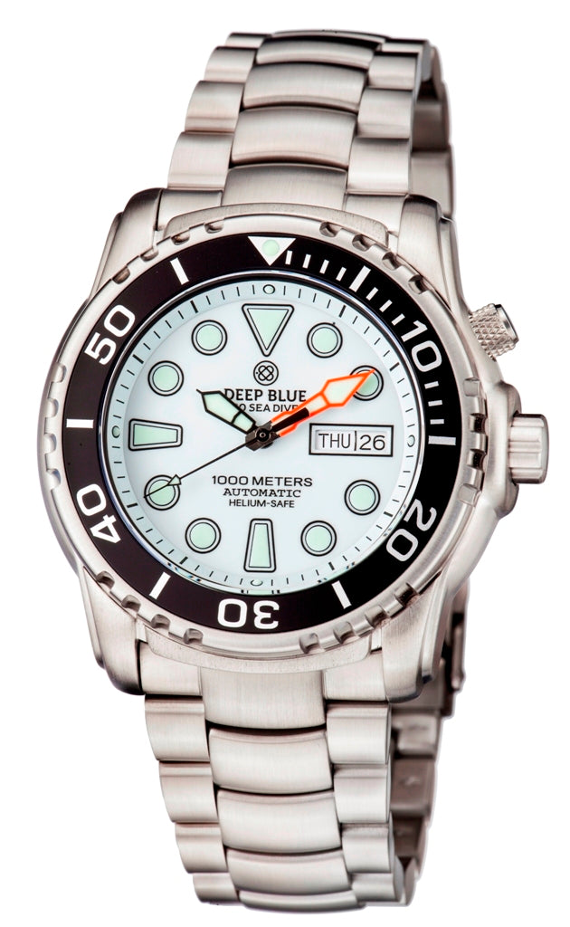 Pro Sea Diver II 44mm White Glossy Dial White Dial