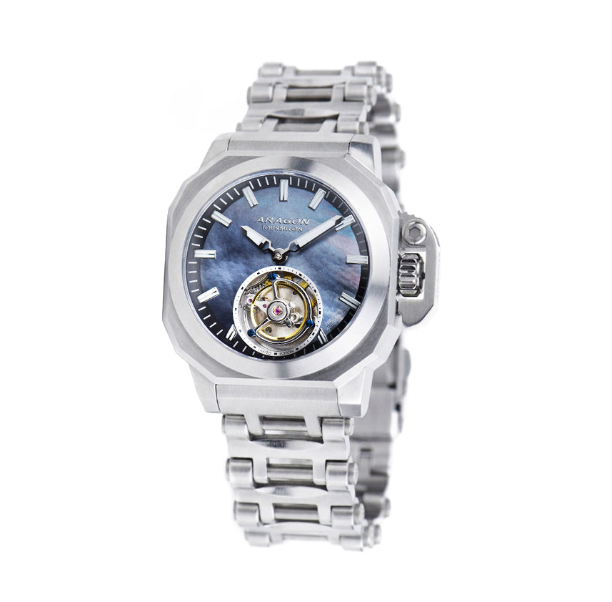 Millipede Max Tourbillon 42mm LE Black Mother of Peal Dial