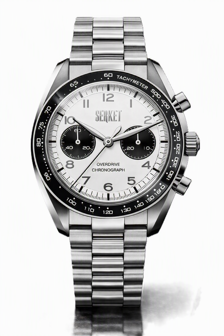 Overdrive Chronograph Glacial White-Black Dial