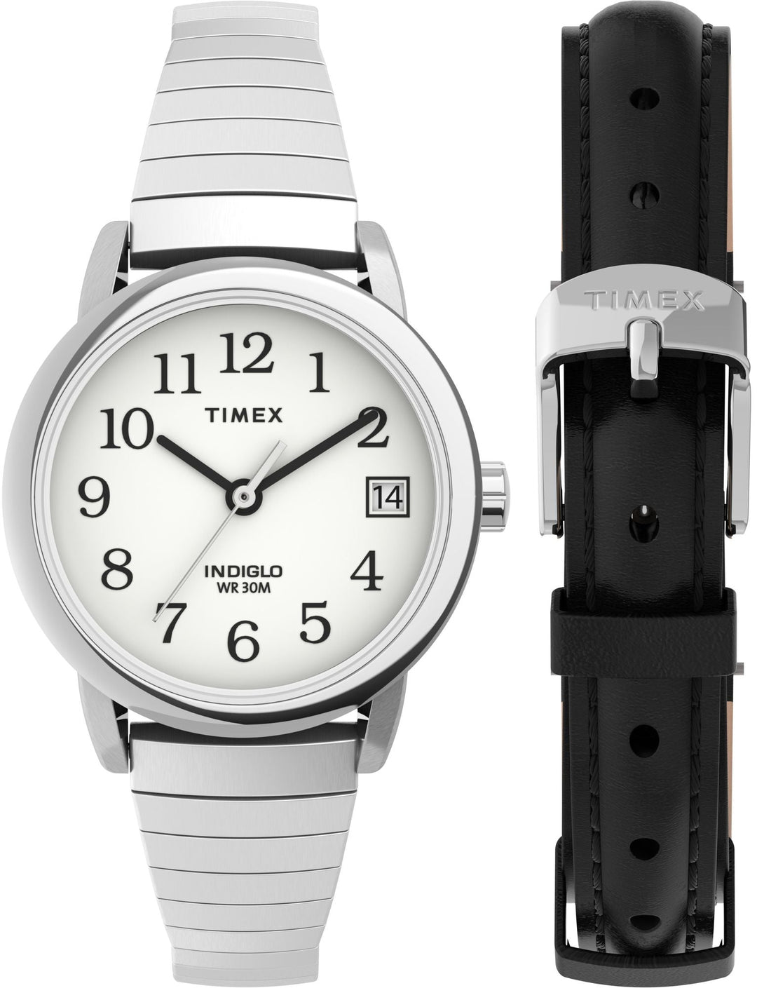 Easy Reader White / Stainless Steel White Dial