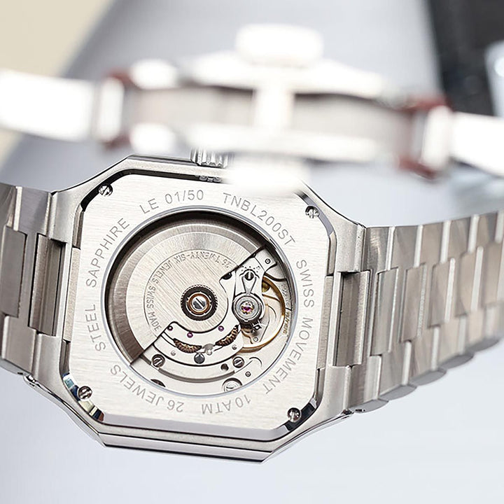 Tenuis Ultra-Thin Automatic Watch – Green/Silver