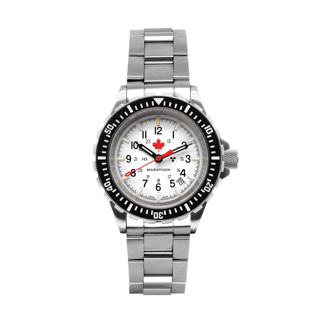 41MM ARCTIC RED MAPLE LARGE DIVERS AUTOMATIC (GSAR) WITH STAINLESS STEEL BRACELE