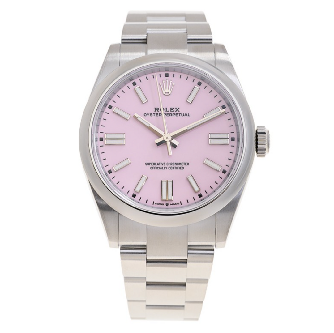 Oyster Perpetual 41 Pink/Stainless Steel Oyster (Pre-owned) Pink Dial