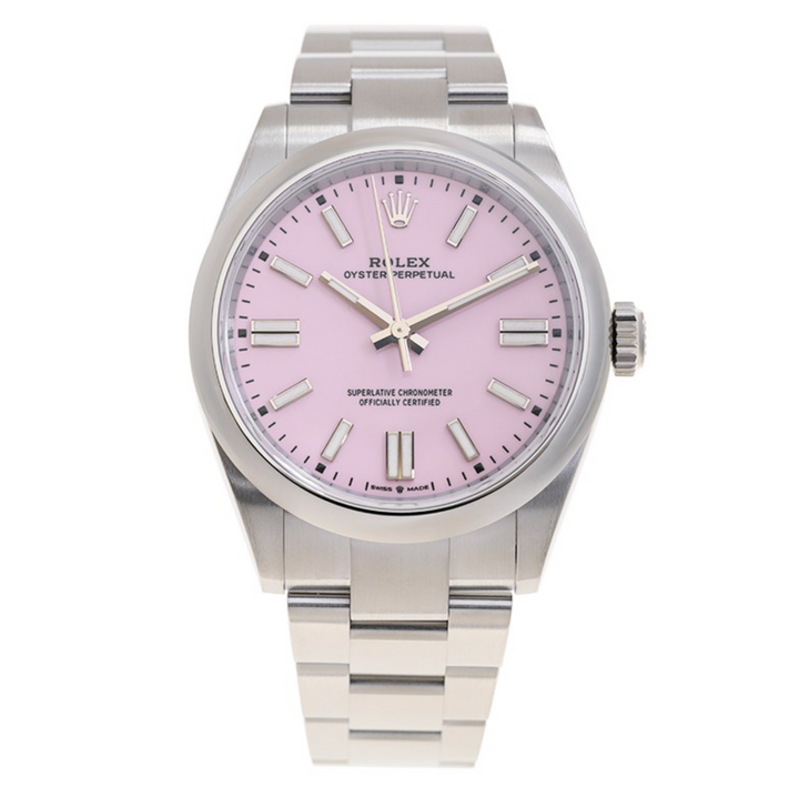 Oyster Perpetual 41 Pink/Stainless Steel Oyster (Pre-owned) Pink Dial