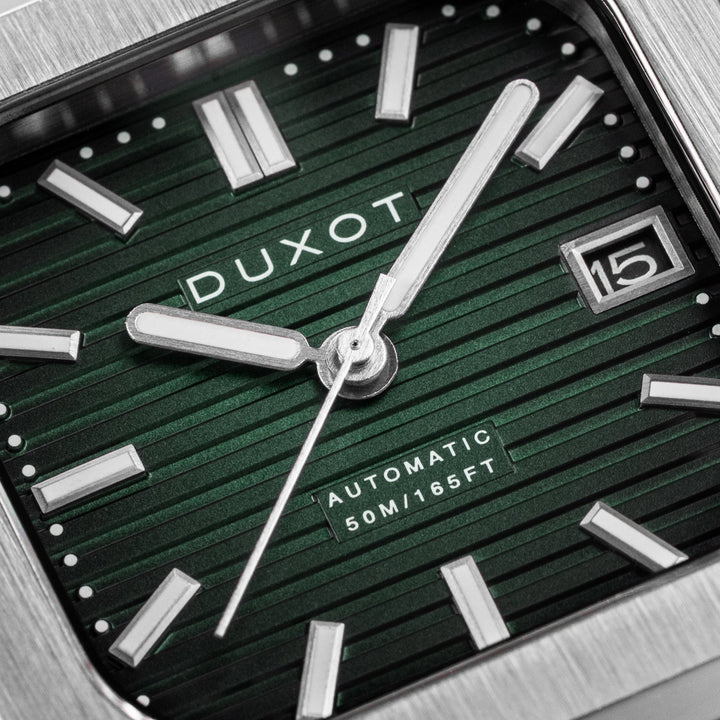 Quadrata Automatic Green / Stainless Steel | Green Dial