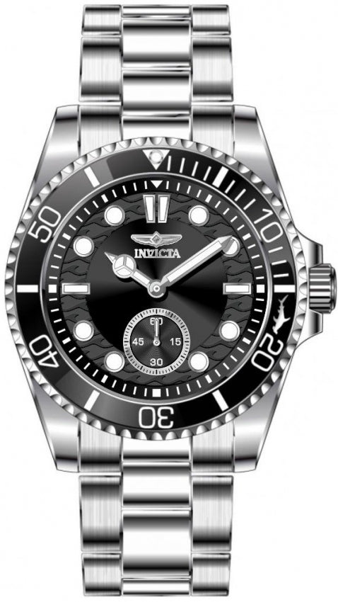 Pro Diver Men Black Dial / Stainless Steel Bracelet Black Dial
