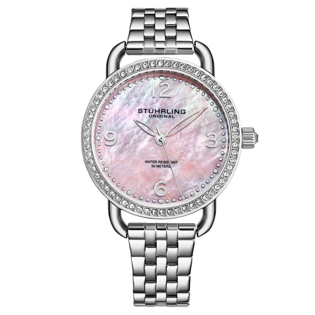 Symphony-3955.2 Silver Stainless Steel | Salmon Dial