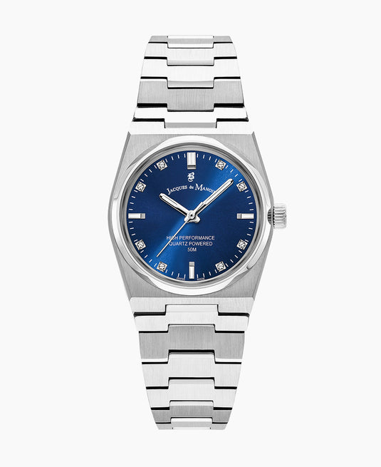 Horizon Silver-tone Blue Blue Dial
