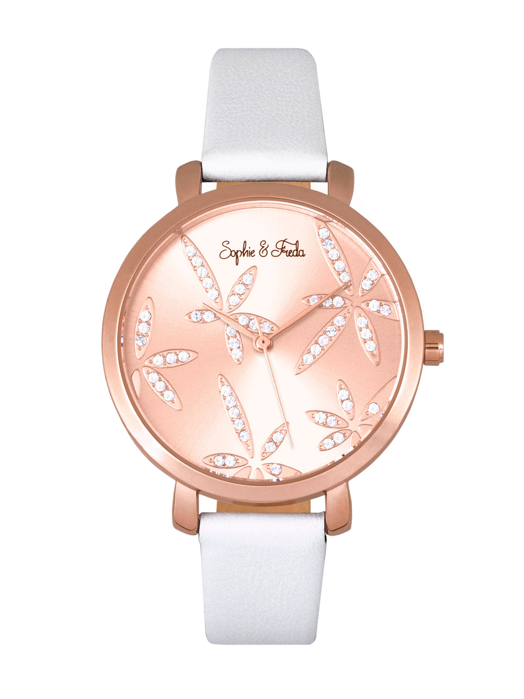 Key West w/ Swarovski Crystals Rose Gold/White