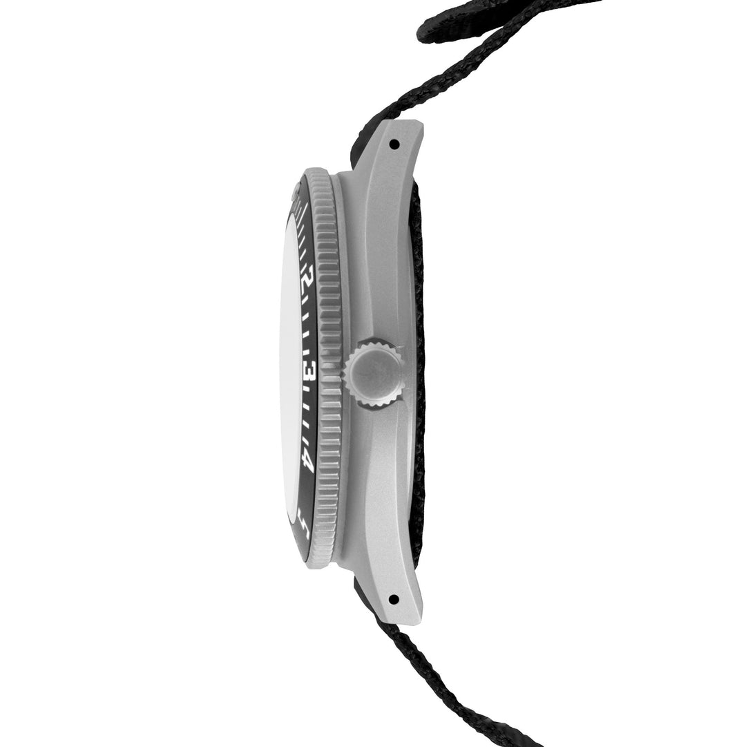 NAV, DATE, AUTO, SAPH, NGM, COL: SS/BKBK NYLON 11" AUTO SSNAV With Date on 12 Ba
