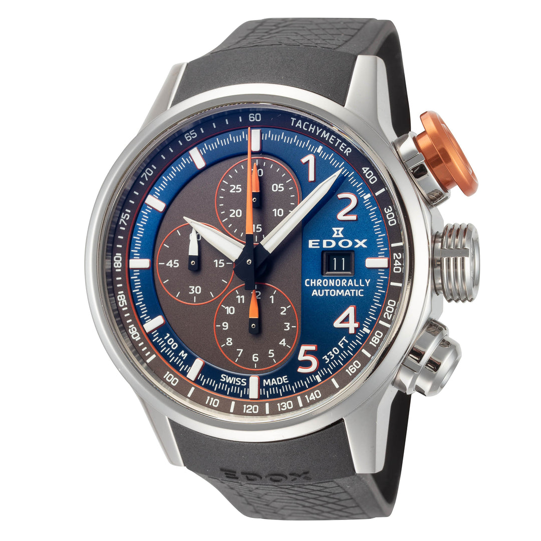 Chronorally 45mm / Black / Orange | Black Dial