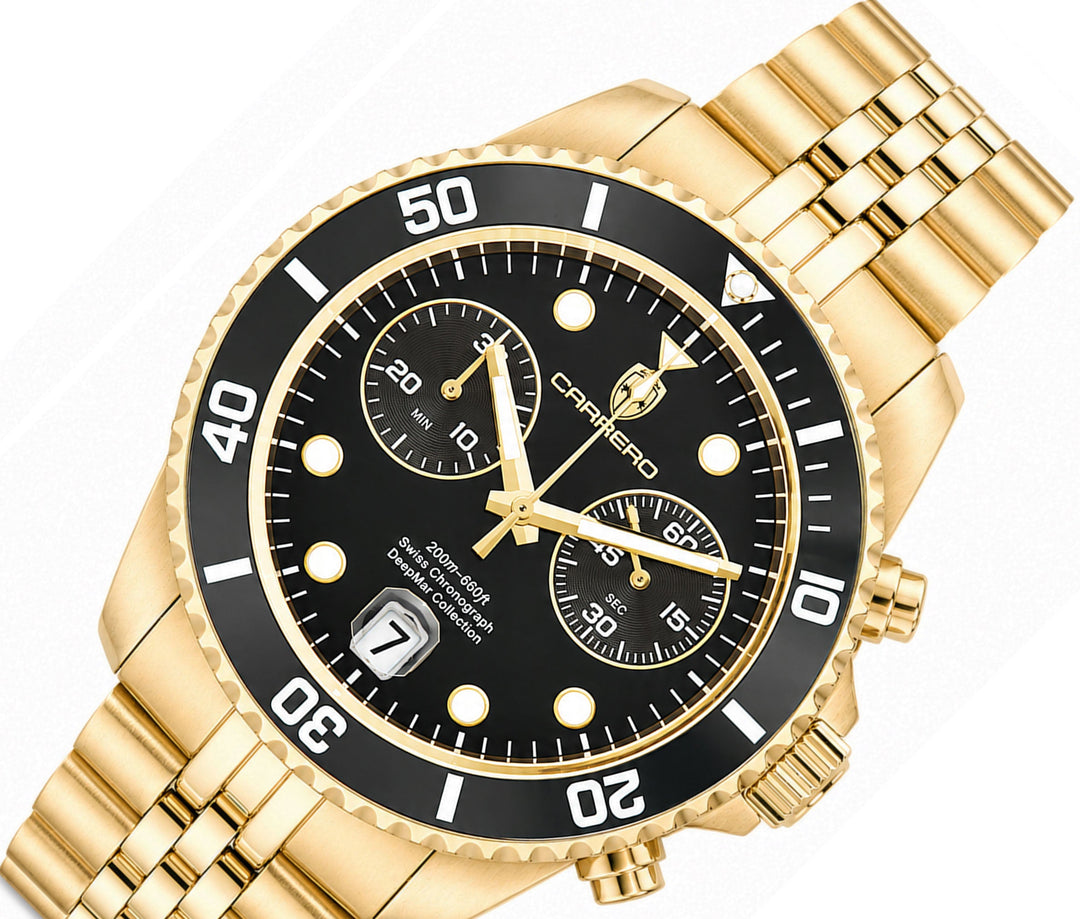 DeepMar Collection GOLD TONE BLACK / BLACK Black Dial