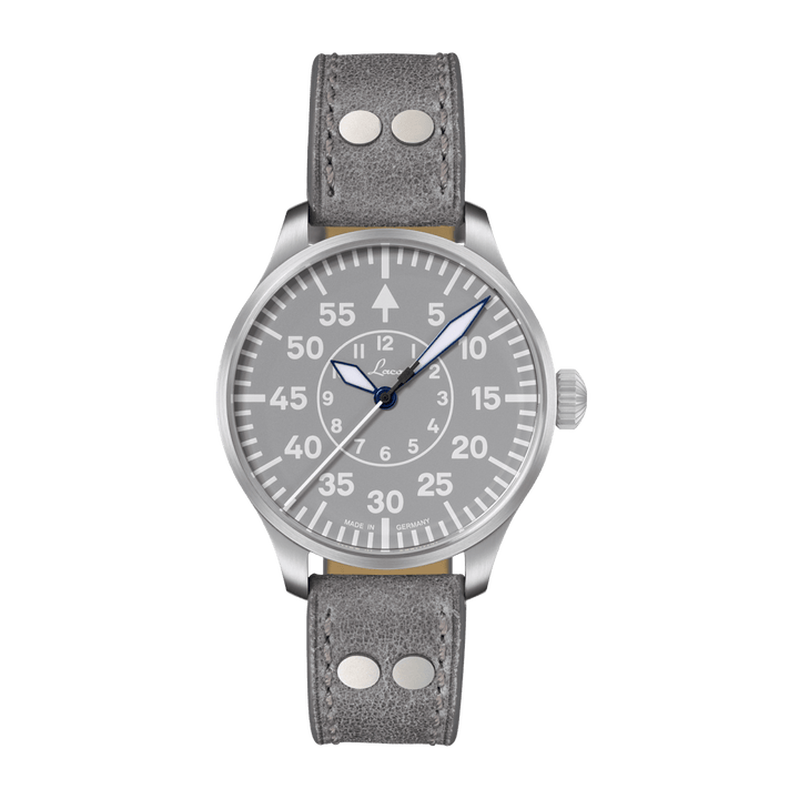 Aachen Grau 39 Automatic / Leather Strap Gray Dial