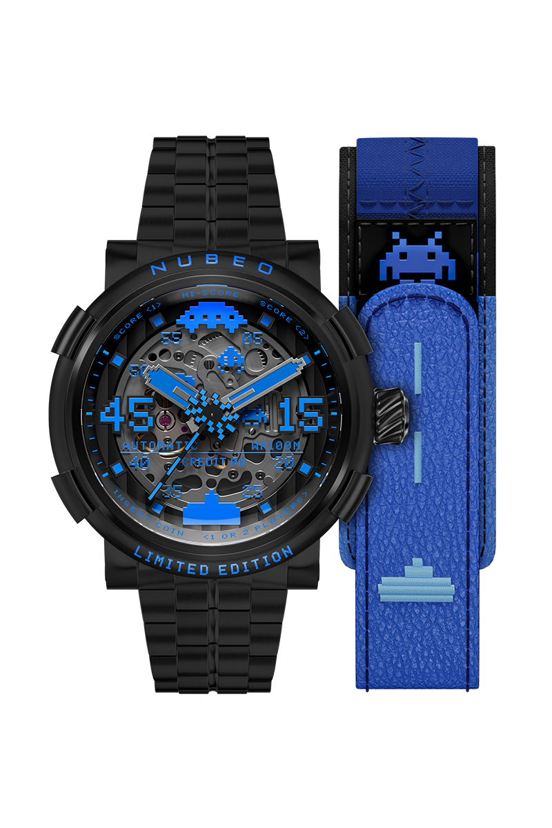 Orion Automatic Space Invaders Limited Edition Black / Stainless Steel | Black D