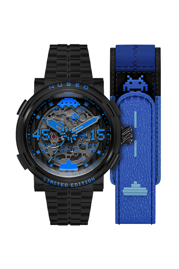 Orion Automatic Space Invaders Limited Edition Black / Stainless Steel | Black D