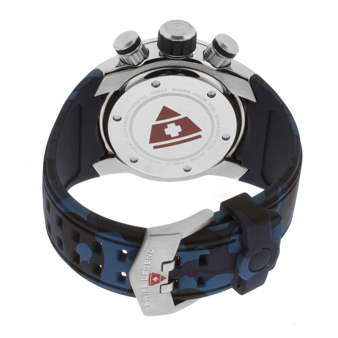 Lionpulse Chronograph Black & Blue / Rubber | Black Dial