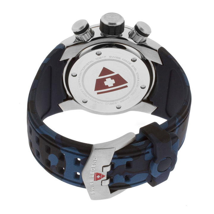 Lionpulse Chronograph Black & Blue / Rubber | Black Dial