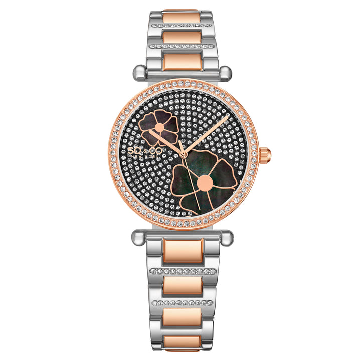 Madison-5582.3 Rose Gold/Stainless Steel | Black Dial