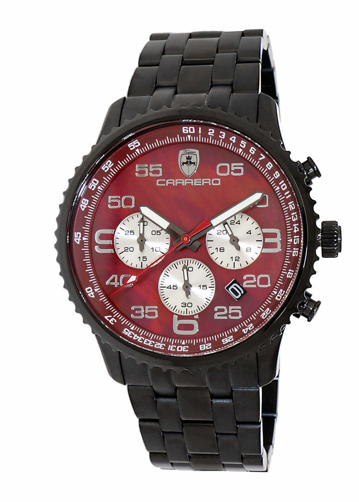 Aureum-MB IP BLACK/MAROON | Maroon Dial