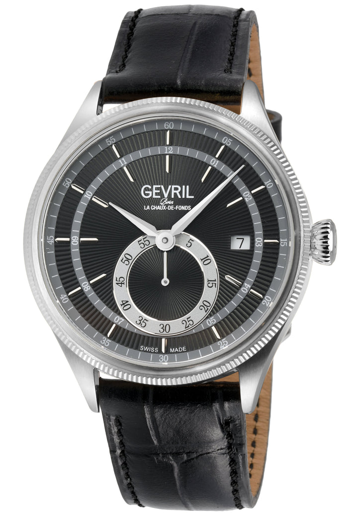 Empire Swiss made Automatic ETA 2895, 316L Case, Black Dial, second subdials | B