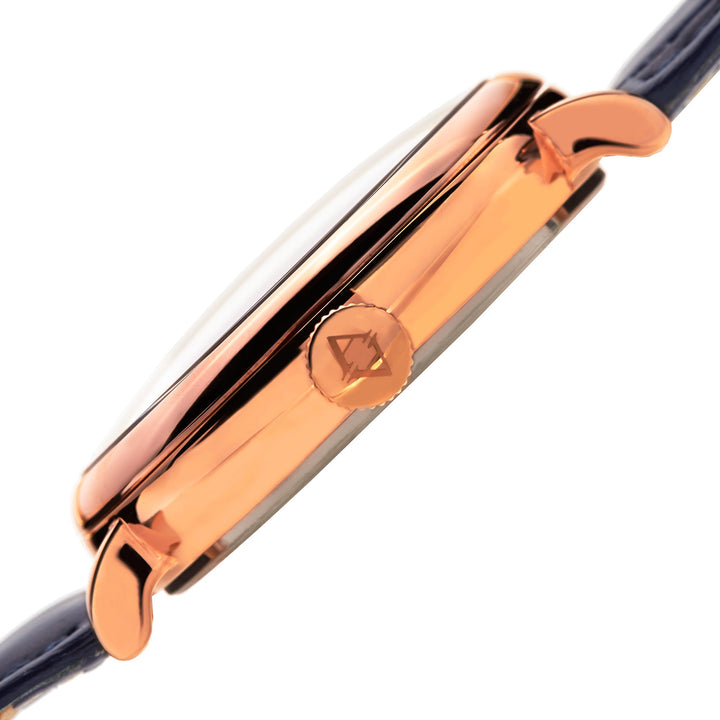 Explorer Rose Gold Tone/Rose Gold Tone Stainless Steel/Leather | Purple Dial