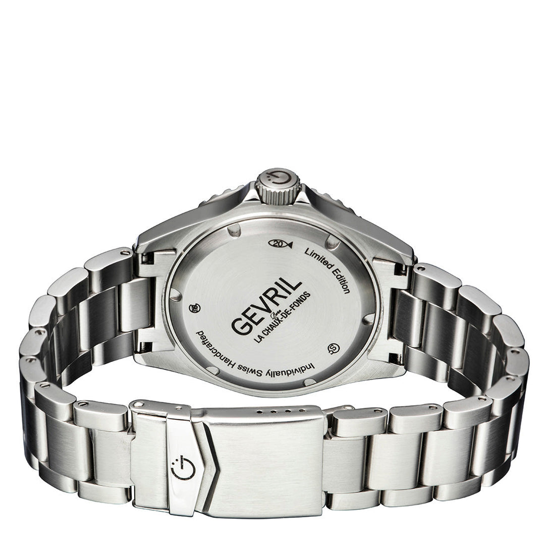 Wall Street GMT Swiss Made SW330 GMT Swiss Automatic Diver's watch blue/red | Bl