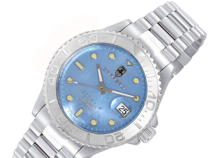 Catania MOP Silvertone-Blue | Blue Dial