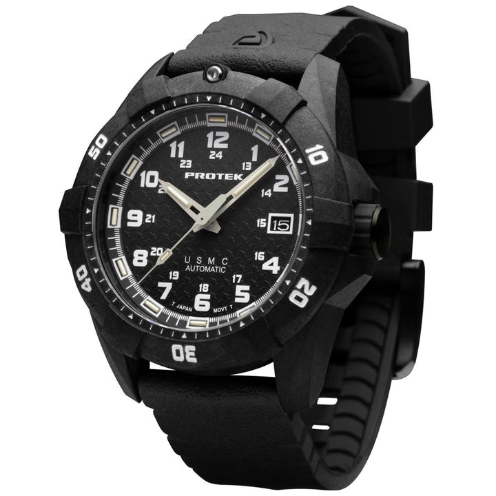 Carbon USMC Dive Black | Black dial (Watches.com) Dial