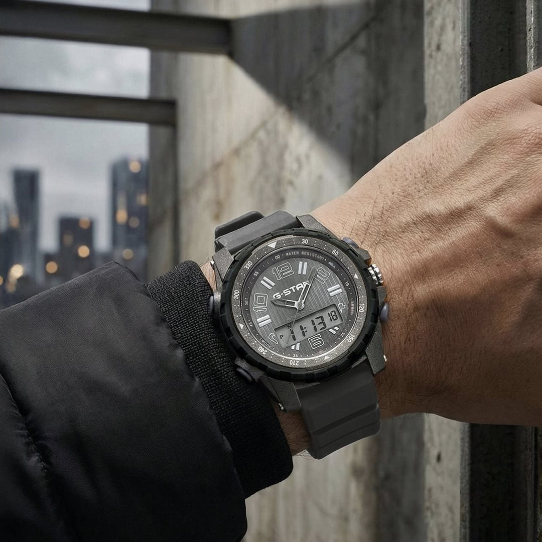 Ops01 Ana-Digi Gray Dial / Gray Silicone Strap Gray Dial