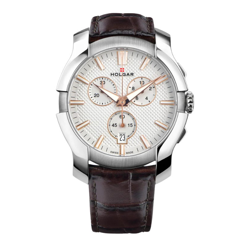White & Gold Chronograph 44mm | White Dial