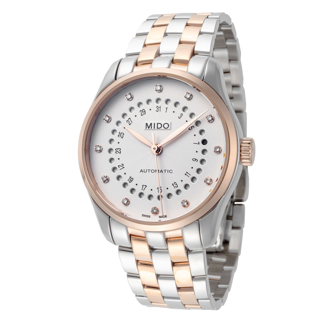 Belluna II 33mm / Silver / Silver and Rose Gold | Silver Dial